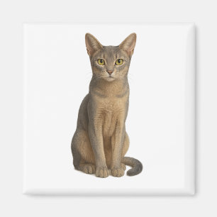 Abyssinian Blue Cat Magnet