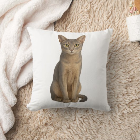 Abyssinian Blue Cat Pillow Kissen (Decke)