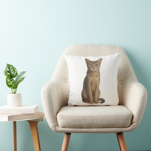 Abyssinian Blue Cat Pillow Kissen (Stuhl )
