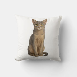 Abyssinian Blue Cat Pillow Kissen
