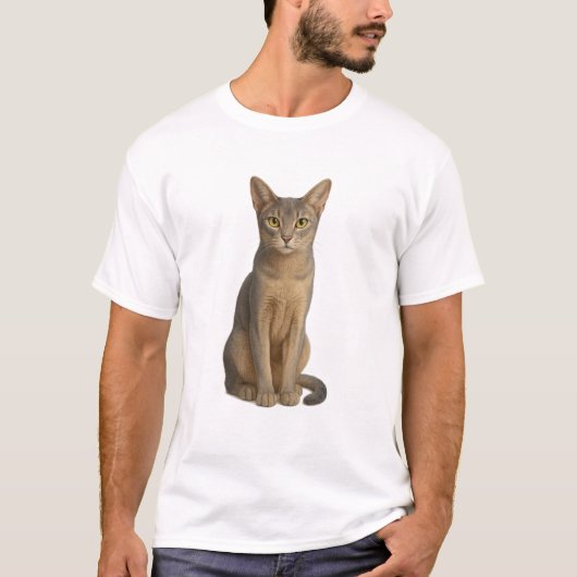 Abyssinian Blue Cat T-Shirt (Vorderseite)