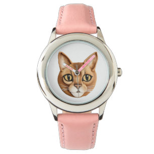 Abyssinian Cat 3D Inspiriert Armbanduhr