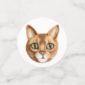 Abyssinian Cat 3D Inspiriert Konfetti (Klein Vorderseite)