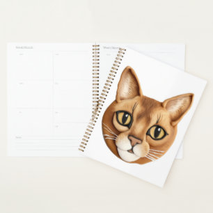 Abyssinian Cat 3D Inspiriert Planer