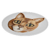 Abyssinian Cat 3D Inspiriert Schneidebrett (Ecke)