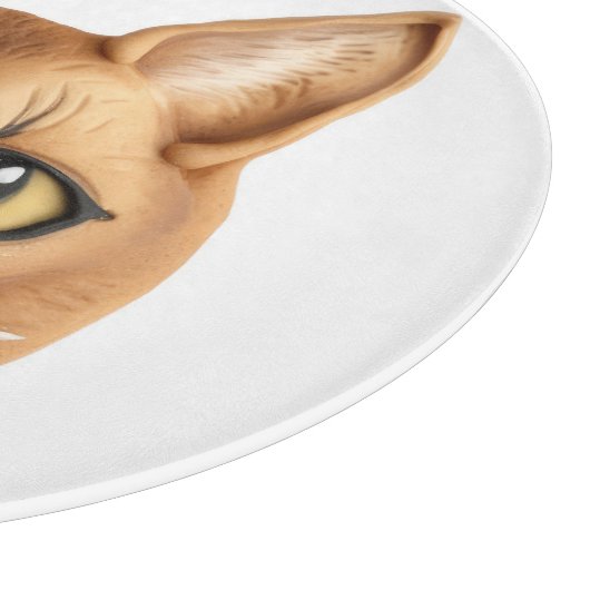 Abyssinian Cat 3D Inspiriert Schneidebrett (Ecke)