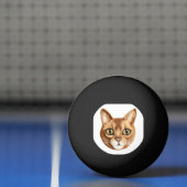 Abyssinian Cat 3D Inspiriert Tischtennisball (Netto)
