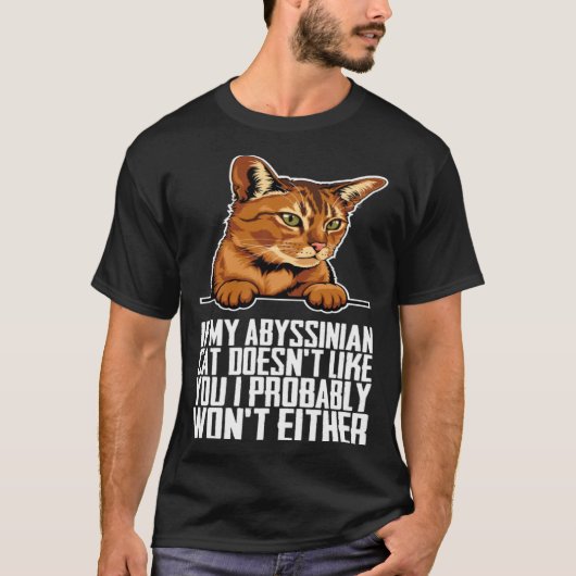 Abyssinian cat Abyssinian Abyssinian kitten T-Shirt (Vorderseite)