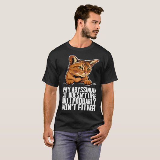 Abyssinian cat Abyssinian Abyssinian kitten T-Shirt (Vorne ganz)