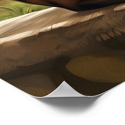 Abyssinian Cat - Art Print Poster (Ecke)