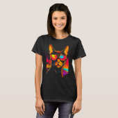 Abyssinian Cat Beach Party T-Shirt (Vorne ganz)