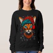 Abyssinian Cat Christmas Sweatshirt (Vorderseite)
