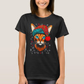 Abyssinian Cat Christmas T-Shirt (Vorderseite)