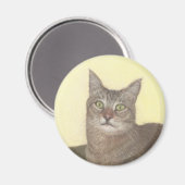 Abyssinian Cat Circle Magnet (Vorderseite/Rückseite)