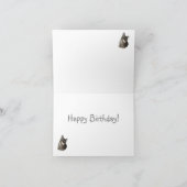 Abyssinian Cat Geburtstagskarte Feiertagskarte (Innenseite)