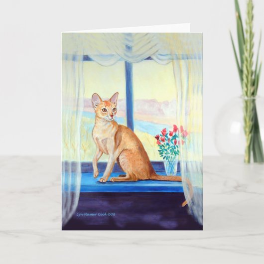 Abyssinian Cat Greeting Cards Karte (Vorderseite)