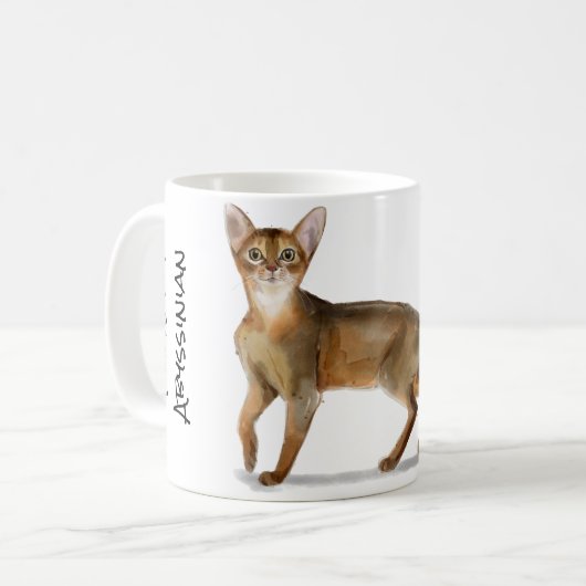 Abyssinian Cat Kaffeetasse (Vorderseite Links)