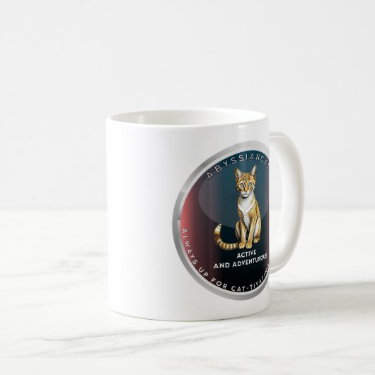 Abyssinian Cat Lover Kaffeetasse (VorderseiteRechts)