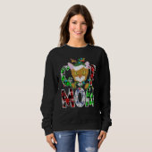 Abyssinian Cat Mama Lights Kariert Xmas Pajama Rei Sweatshirt (Vorne ganz)
