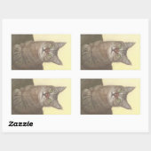 Abyssinian Cat Rechteckige Aufkleber (Blatt)