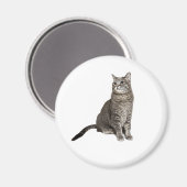 Abyssinian Cat Round Magnet (Vorderseite/Rückseite)