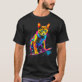 Abyssinian Cat Snowboard T-Shirt (Vorderseite)