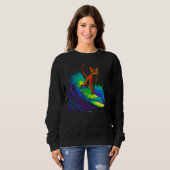 Abyssinian Cat Surf Sweatshirt (Vorne ganz)
