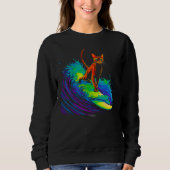Abyssinian Cat Surf Sweatshirt (Vorderseite)