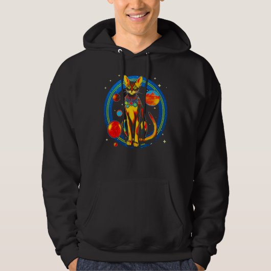 Abyssinian Cat Universe Science Hoodie (Vorderseite)