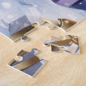 Abyssinian Cat Winter Wonderland Weihnachtsfreude Puzzle (Seite)