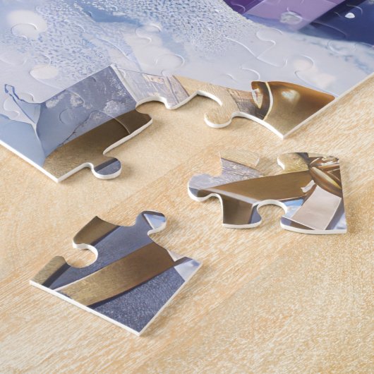 Abyssinian Cat Winter Wonderland Weihnachtsfreude Puzzle (Seite)