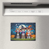 Abyssinian Cats Pumpkin Halloween Funny Magnet (In Situ (Geschirrspüler))