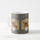 Abyssinian Chat Kaffee Capurrccino Vintage Poster Kaffeetasse (Vorderseite Links)