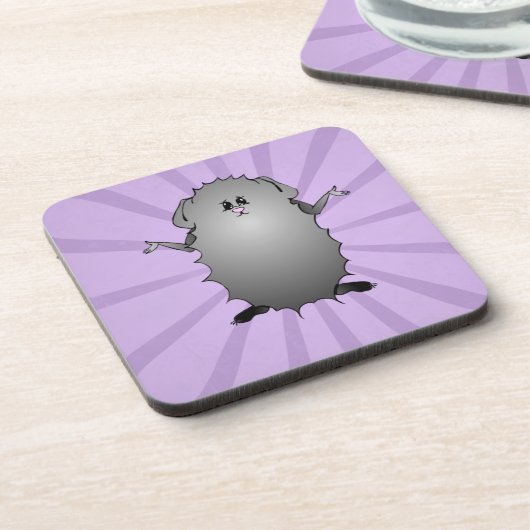 Abyssinian Guinea Pig Comic Untersetzer (Linke Seite)