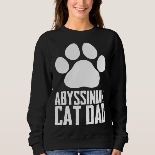 Abyssinian kitten  Abyssinian mom  Abyssinian dad  Sweatshirt (Vorderseite)