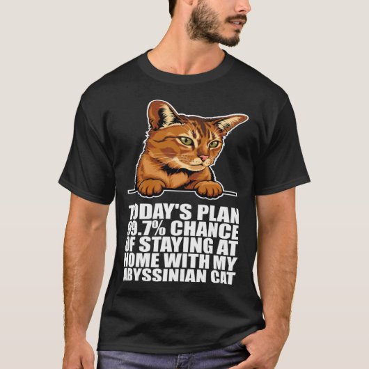 Abyssinian kitten Abyssinian mom Abyssinian dad T-Shirt (Vorderseite)
