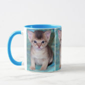 Abyssinian Kitten Tasse (Links)