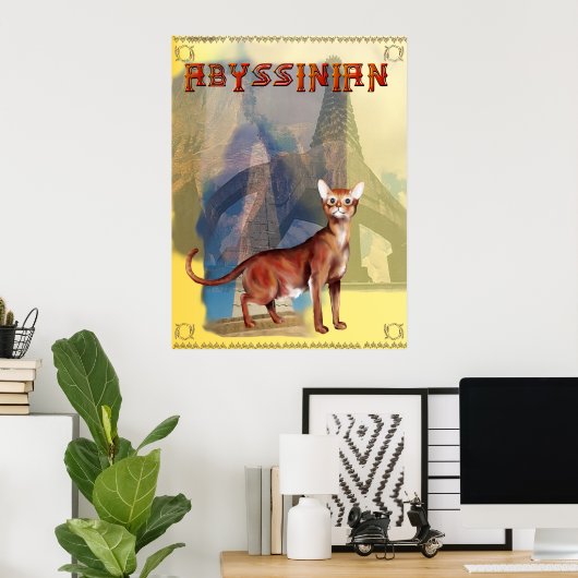 Abyssinian Poster (Heimbüro)