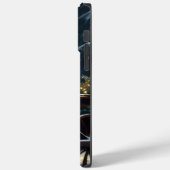 Abyssinian Snowy Sleigh Ride Weihnachtsdekor Case-Mate iPhone Hülle (Rückseite / Links)