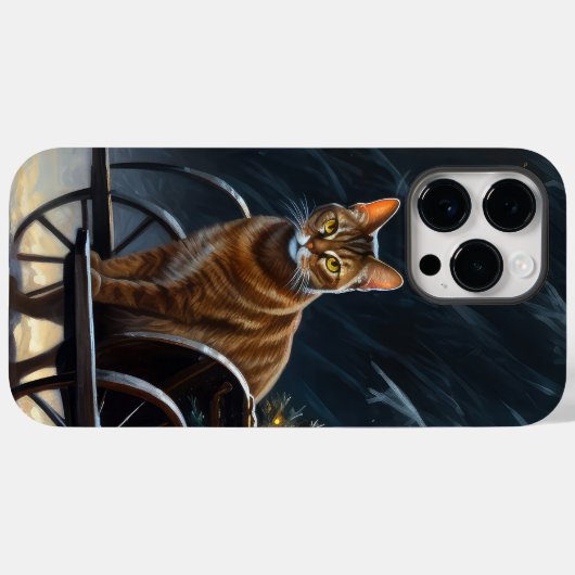 Abyssinian Snowy Sleigh Ride Weihnachtsdekor Case-Mate iPhone Hülle (Rückseite (Horizontal))