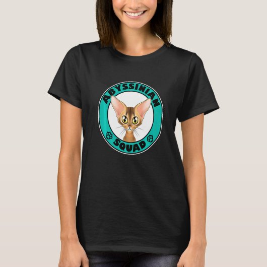 Abyssinian Squad I Cat I Abyssinian Cat T-Shirt (Vorderseite)
