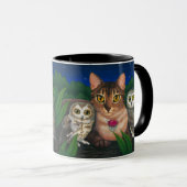 Abyssinische Katze sah Whet Tasse (VorderseiteRechts)