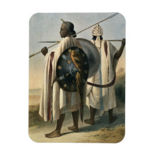 Abyssinische Krieger, Illustration 'vom Tal Magnet
