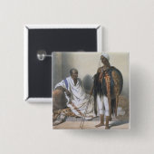 Abyssinischer Priester und Krieger, Illustration Button (Vorne & Hinten)