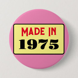 Abzeichen 1975 im Retro-Stil Button