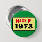 Abzeichen 1975 im Retro-Stil Button (Vorne & Hinten)