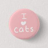 Abzeichen < 3 Katzen Button (Vorderseite)