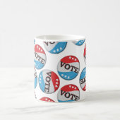 Abzeichen abstimmen kaffeetasse (Mittel)