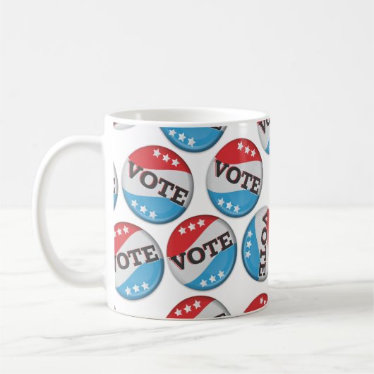 Abzeichen abstimmen kaffeetasse (Links)