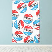 Abzeichen abstimmen leinwanddruck (Insitu (Holzboden))